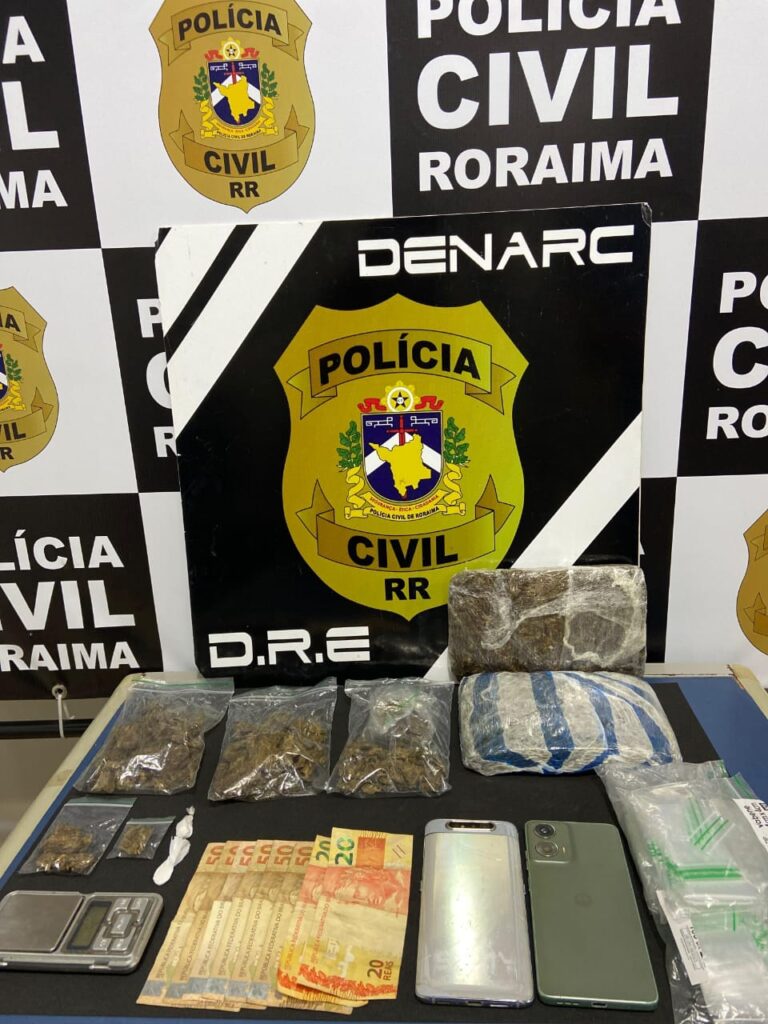 Homem é preso com 1,5 kg de drogas no bairro Caimbé