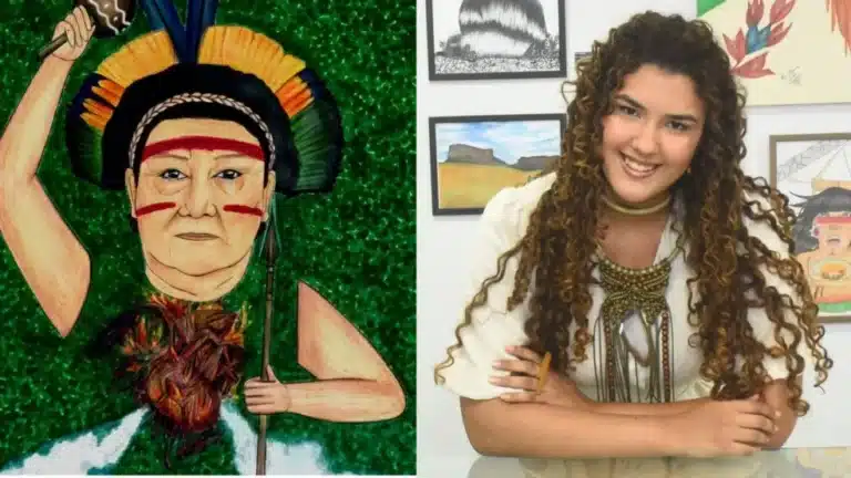 Artista roraimense é premiada em edital nacional com obra que homenageia líder Yanomami