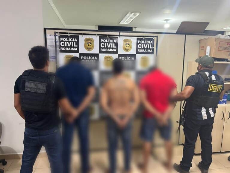 Polícia Civil prende três suspeitos de triplo homicídio em Boa Vista