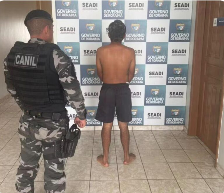 Foragido é contido com munição de impacto após resistência à prisão em Boa Vista