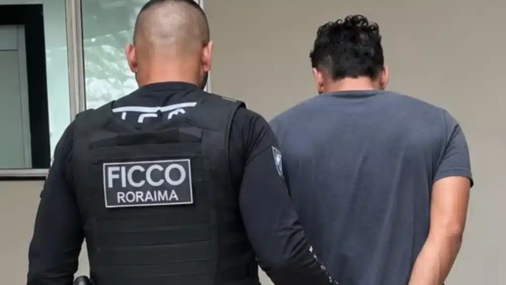 Prisão efetuada pela Ficco durante a operação Veredicto (Foto: Ficco)