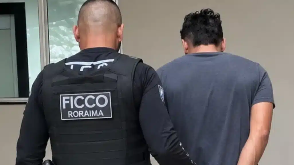 Prisão efetuada pela Ficco durante a operação Veredicto (Foto: Ficco)